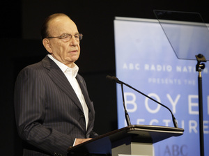 News Corp. Chairman and CEO Rupert Murdoch delivers the Boyer Lectures in Sydney, Australia, on Nov. 2, 2008. News Corp. Chairman and CEO Rupert Murdoch delivers the Boyer Lectures in Sydney, Australia, on Nov. 2, 2008.