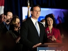 Republican presidential candidate, former U.S. Sen. Rick Santorum speaks at a campaign rally at Four Seasons Sheraton in Mars, Pa., Monday night. Rival Mitt Romney won the Washington, D.C., Maryland and Wisconsin primaries. Republican presidential candidate, former U.S. Sen. Rick Santorum speaks at a campaign rally at Four Seasons Sheraton in Mars, Pa., Monday night. Rival Mitt Romney won the Washington, D.C., Maryland and Wisconsin primaries.