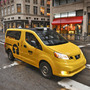 Nissan's NV200 taxi model features expanded headroom and passenger USB chargers.