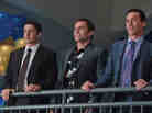 From left, Kevin (Thomas Ian Nicholas), Jim (Jason Biggs), Stifler (Seann William Scott), Oz (Chris Klein) and Finch (Eddie Kaye Thomas) are back, together again for their 13-year high school reunion.