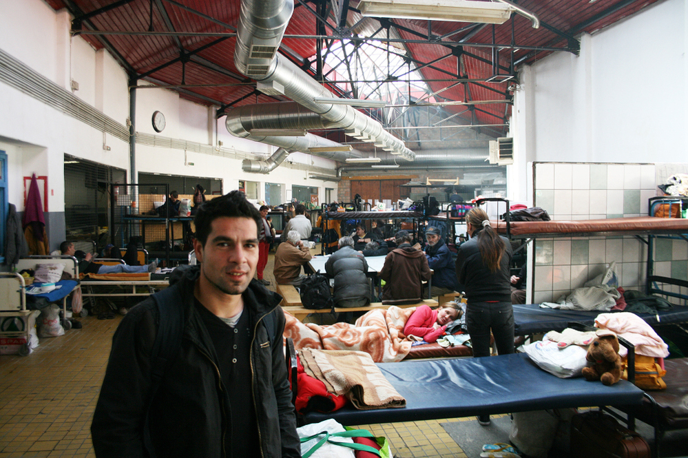 Zoltan Szarka is a 27-year-old unemployed construction worker. He grew up in and out of foster care, ending up in Budapest's Danko street homeless shelter after losing his job and apartment.