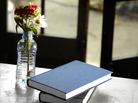 Books on a table. Books on a table.