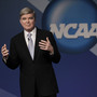 NCAA President Mark Emmert delivers his State of the Association speech on Jan. 12 during the organization's annual convention in Indianapolis. NCAA President Mark Emmert delivers his State of the Association speech on Jan. 12 during the organization's annual convention in Indianapolis.