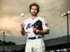 R.A. Dickey currently plays for the New York Mets. He was previously with the Seattle Mariners, Minnesota Twins, Texas Rangers and Milwaukee Brewers. R.A. Dickey currently plays for the New York Mets. He was previously with the Seattle Mariners, Minnesota Twins, Texas Rangers and Milwaukee Brewers.