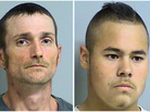 Alvin Watts (left), 33, and Jacob England, 19, were arrested following an appeal to the public to help police solve the five shootings that happened Friday. A police spokesman said the two face three counts of first-degree murder and two counts of shooting with intent to kill. Alvin Watts (left), 33, and Jacob England, 19, were arrested following an appeal to the public to help police solve the five shootings that happened Friday. A police spokesman said the two face three counts of first-degree murder and two counts of shooting with intent to kill.