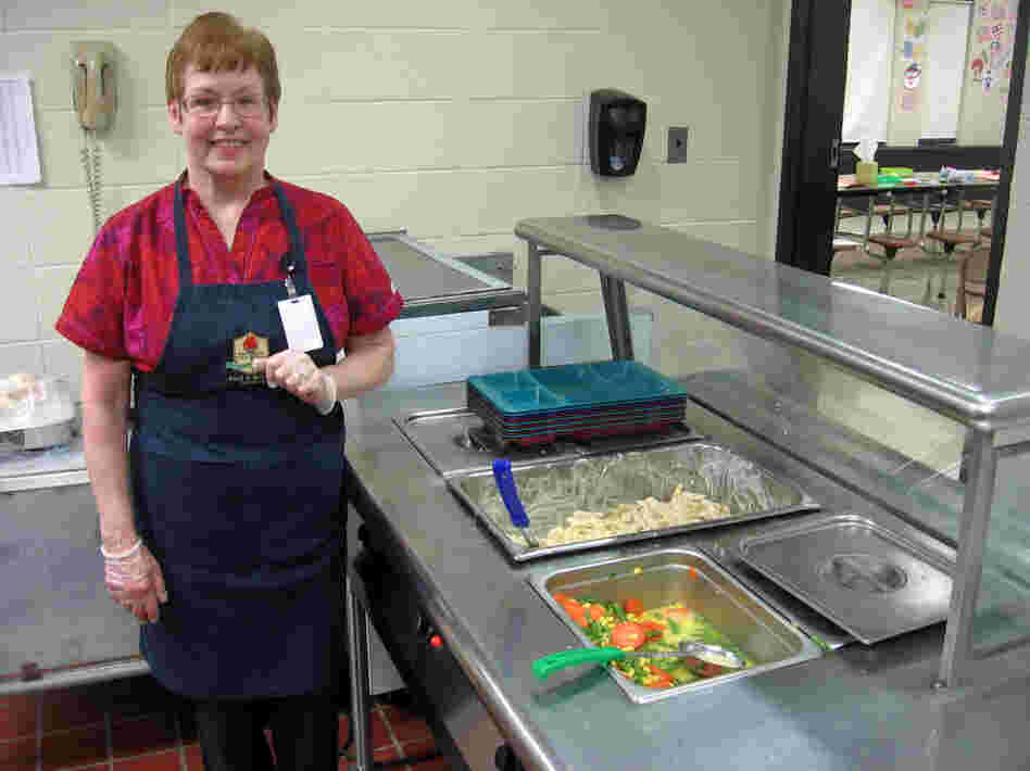 Kathleen Fiengo has worked in school cafeterias for 25 years, but only in the past year did she start cooking supper for kids at Nathan Hale Elementary in Manchester, Conn.