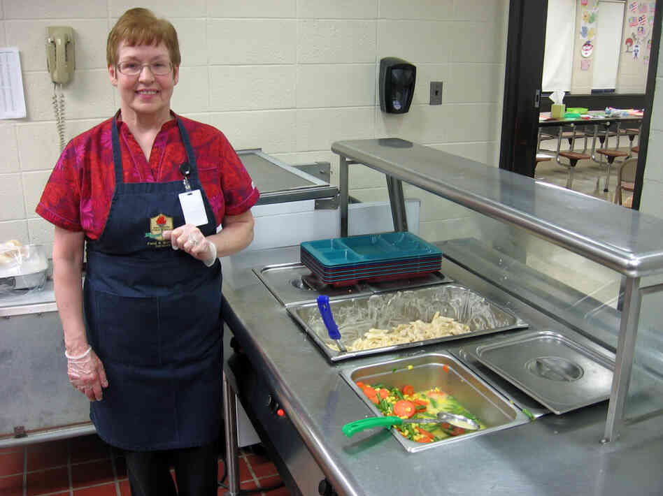 Kathleen Fiengo has worked in school cafeterias for 25 years, but only in the past year did she start cooking supper for kids at Nathan Hale Elementary in Manchester, Conn.