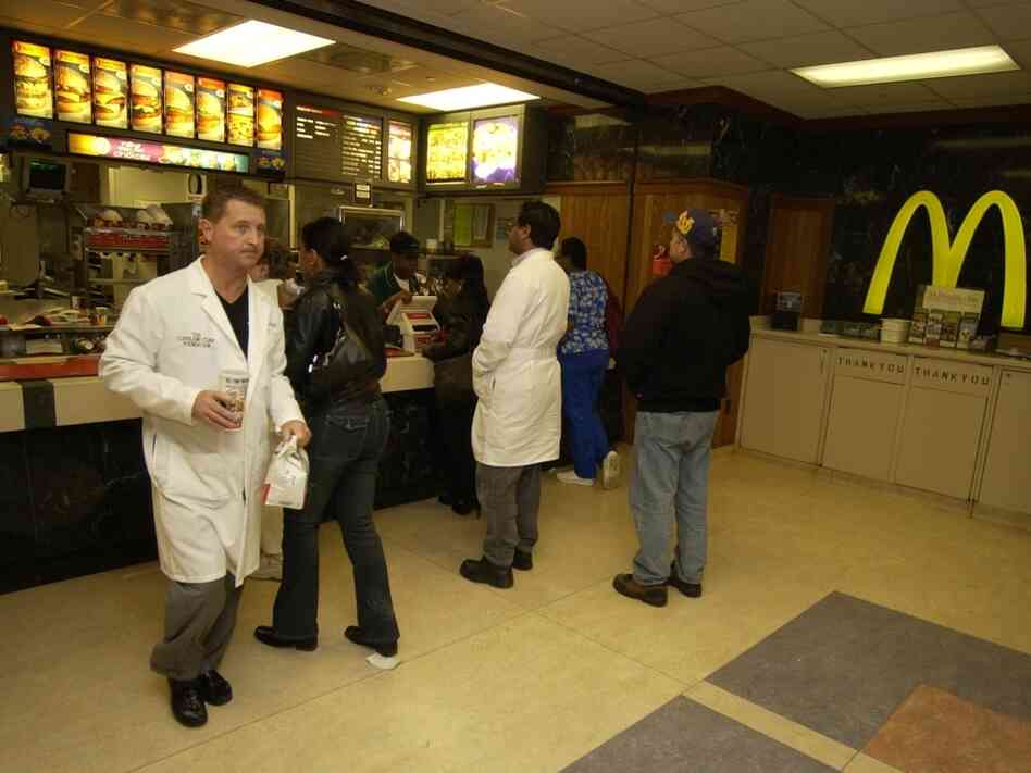 The McDonald's inside the Cleveland Clinic, 2004, in Cleveland.