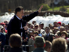 Mitt Romney's suspension of negative ads against Rick Santorum shouldn't hurt and could help the former Massachusett governor's likeability ratings. Mitt Romney's suspension of negative ads against Rick Santorum shouldn't hurt and could help the former Massachusett governor's likeability ratings.