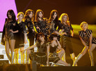 South Korean girl group Girls' Generation onstage during the Seoul Music Awards in January. South Korean girl group Girls' Generation onstage during the Seoul Music Awards in January.