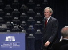 Former President George W. Bush appeared at a Bush Center Freedom Collection event on March 28 in Dallas. Former President George W. Bush appeared at a Bush Center Freedom Collection event on March 28 in Dallas.