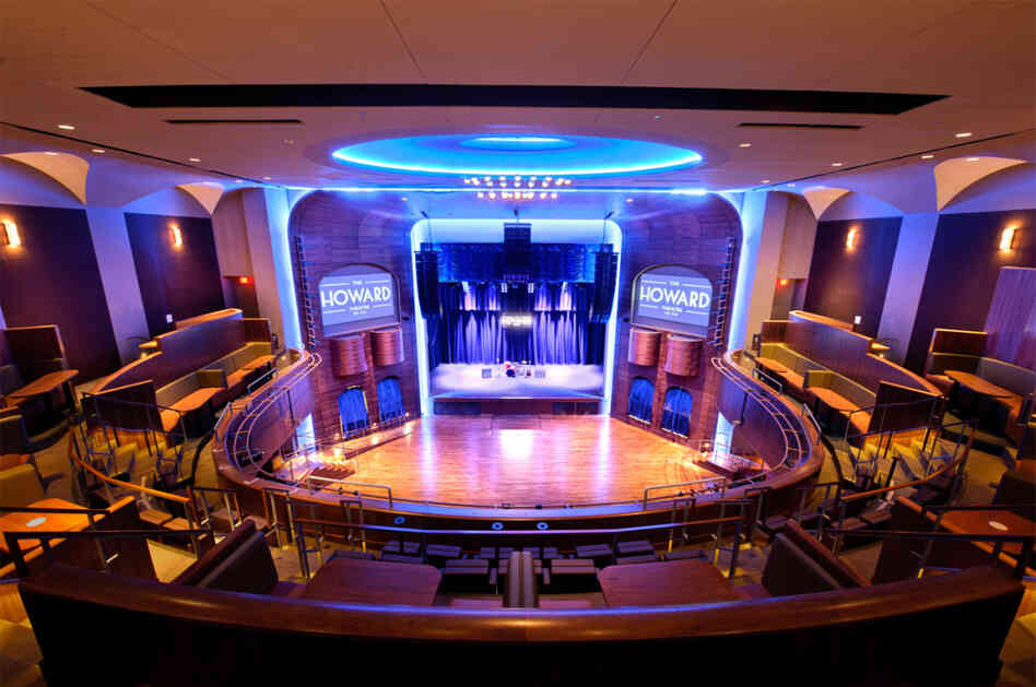 The restored interior of the Howard Theatre.