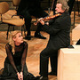 Mezzo-soprano Magdalena Kožená with violinist Daniel Stabrawa and tenor Mark Padmore perform in Bach's St. Matthew Passion. Mezzo-soprano Magdalena Kožená with violinist Daniel Stabrawa and tenor Mark Padmore perform in Bach's St. Matthew Passion.