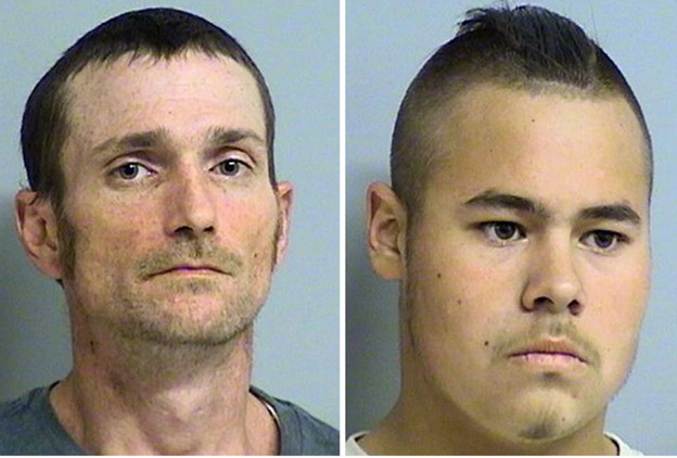 Suspects Alvin Watts, left, and Jake England. 
