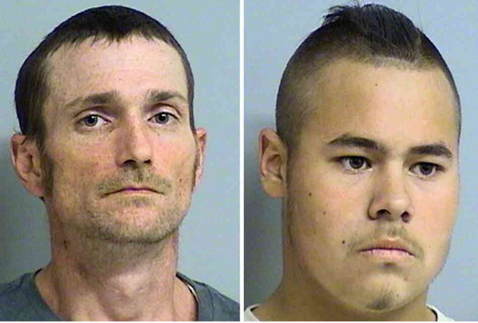 Suspects Alvin Watts, left, and Jake England. 