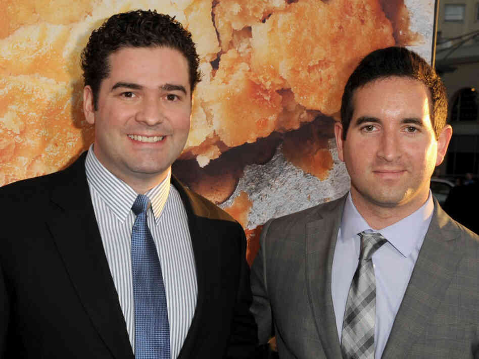 Harold and Kumar directors Jon Hurwitz and Hayden Schlossberg arrive at the premiere of American Reunion at Grauman's Chinese Theatre on March 19 in Hollywood, Calif. Harold and Kumar directors Jon Hurwitz and Hayden Schlossberg arrive at the premiere of American Reunion at Grauman's Chinese Theatre on March 19 in Hollywood, Calif.