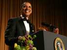 President Obama has a chance to make fun of his opponents — and himself — when he addresses the annual White House Correspondents' Association gala later this month. Last year he joked about Donald Trump and the "birther" issue. President Obama has a chance to make fun of his opponents — and himself — when he addresses the annual White House Correspondents' Association gala later this month. Last year he joked about Donald Trump and the "birther" issue.