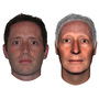  Professor Hal Hershfield (left), 32, uses a computer program to get an idea of what he might look like at 70 (right). 