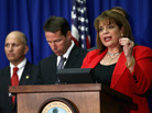 State Attorney Angela Corey announces that George Zimmerman has been arrested and charged with second-degree murder in the shooting death of Trayvon Martin in Florida. State Attorney Angela Corey announces that George Zimmerman has been arrested and charged with second-degree murder in the shooting death of Trayvon Martin in Florida.