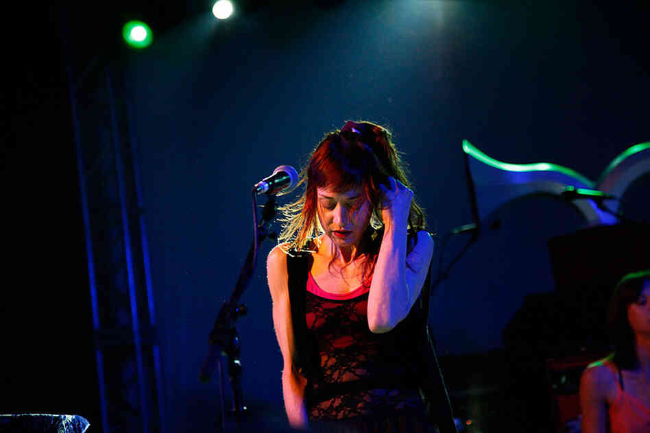 Fiona Apple plays NPR's SXSW showcase at Stubb's on Wednesday evening in Austin.