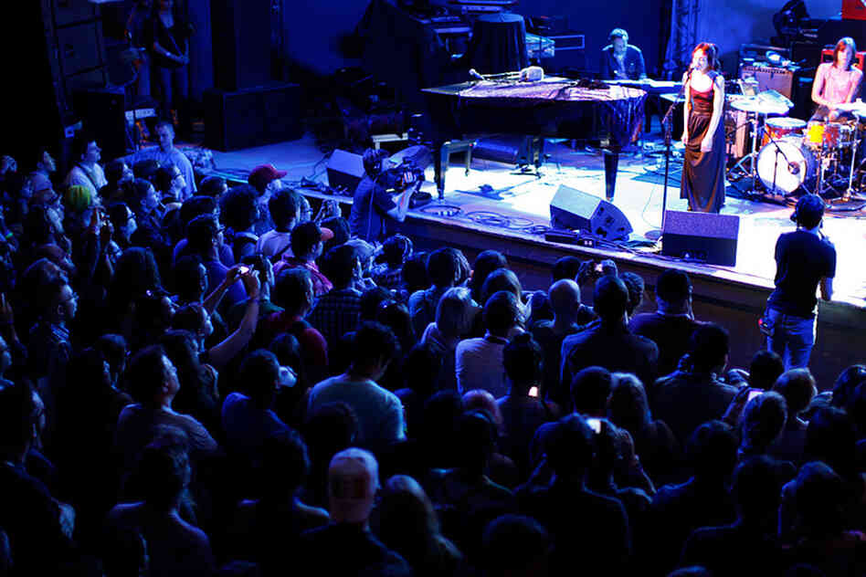 Fiona Apple plays NPR's SXSW showcase at Stubb's on Wednesday evening in Austin.