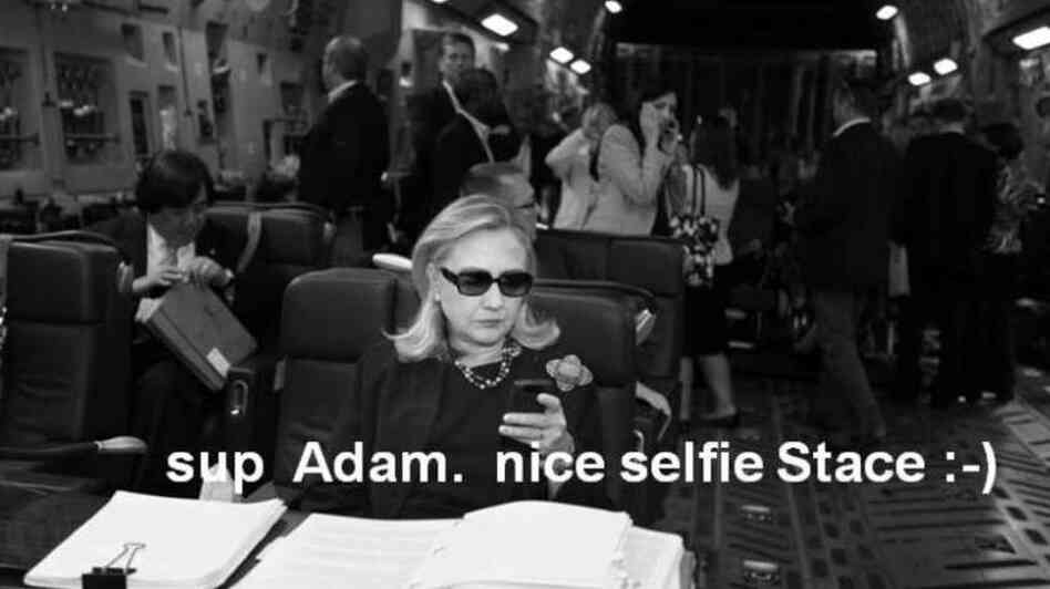 Part of the contribution Secretary of State Hillary Rodham Clinton (or someone on her staff, of course) made to Texts from Hillary.
