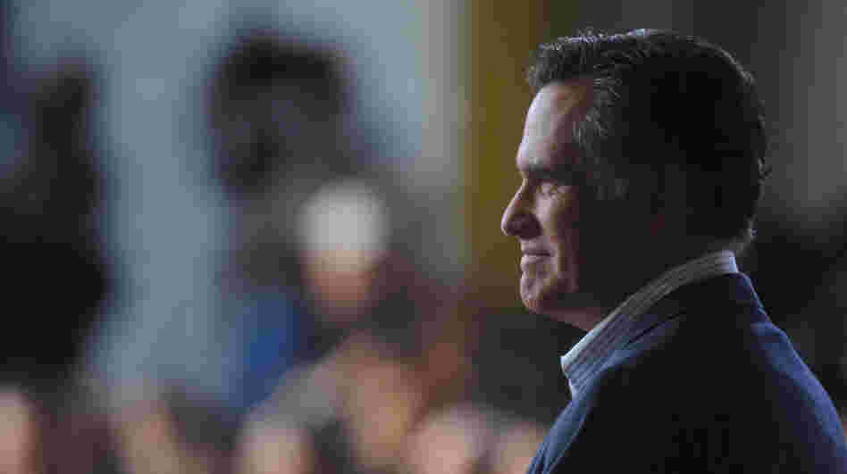 Mitt Romney campaigns Tuesday in Wilmington, Del., the day rival Rick Santorum left the race. On Thursday, two major anti-abortion groups endorsed Romney.
