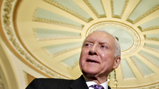 Sen. Orrin Hatch, R-Utah, at the U.S. Capitol on March 15, 2012.