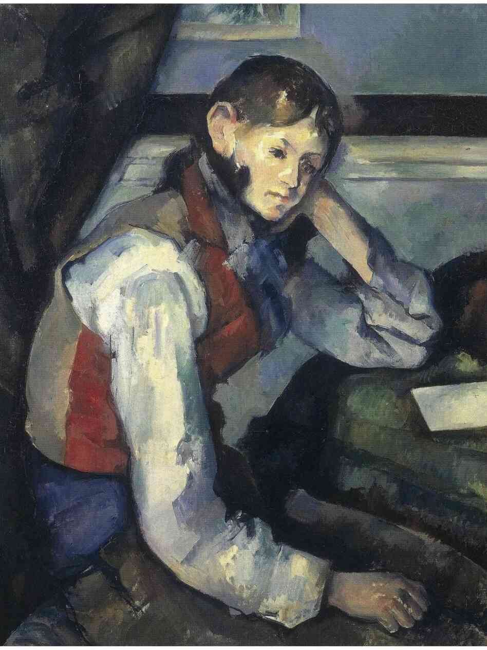 Paul Cezanne's "Boy in a Red Waistcoat". 