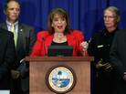 State Attorney Angela Corey holds a news conference to announce second degree murder charges to be brought against defendant George Zimmerman in the Trayvon Martin shooting April 11, 2012 in Jacksonville, Florida. In our first hour, a prosecutor and defense attorney each explain what both sides in the case need to prove in court. State Attorney Angela Corey holds a news conference to announce second degree murder charges to be brought against defendant George Zimmerman in the Trayvon Martin shooting April 11, 2012 in Jacksonville, Florida. In our first hour, a prosecutor and defense attorney each explain what both sides in the case need to prove in court.