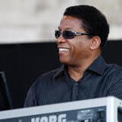 Herbie Hancock at the Korg on stage at Newport. Herbie Hancock at the Korg on stage at Newport.