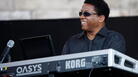 Herbie Hancock at the Korg on stage at Newport. Herbie Hancock at the Korg on stage at Newport.