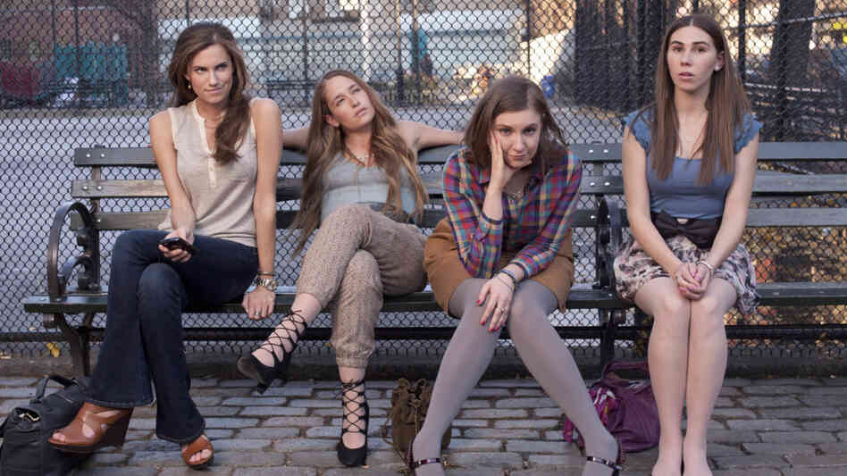 Girls has been compared to Sex and the City. The characters, played by Allison Williams, Jemima Kirke, Lena Dunham and Zosia Mamet, navigate the ups and downs of life in New York City. Girls has been compared to Sex and the City. The characters, played by Allison Williams, Jemima Kirke, Lena Dunham and Zosia Mamet, navigate the ups and downs of life in New York City.