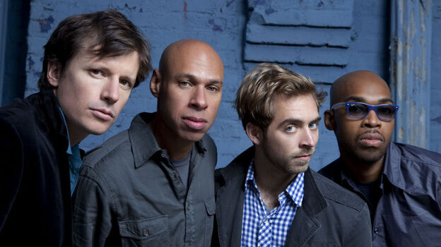 James Farm, left to right: Matt Penman, Joshua Redman, Aaron Parks, Eric Harland. (Jimmy Katz)