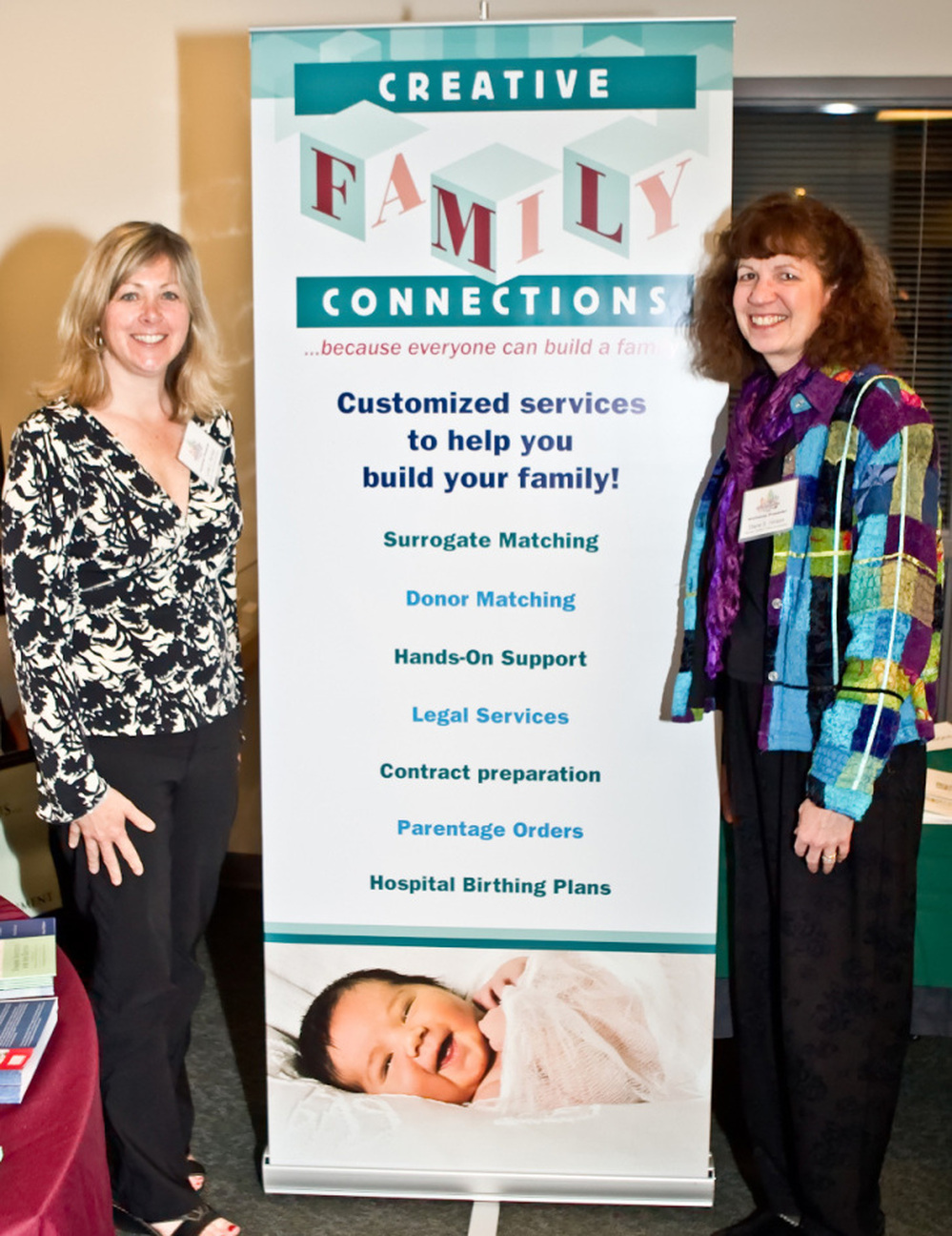  Creative Family Connections founder Diane Hinson (right) and current partner Linda ReVeal (left) have been working together since the organization's 2001 inception. 