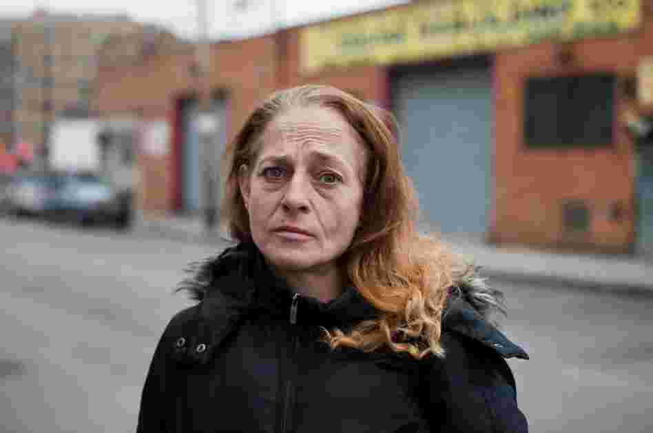 "Pam, 46, from Delaware, was raped at the age of 11 and started using PCP at 12. The mother of three bi-racial children (the youngest now 25), she was disowned by her 'prejudice family.' The husband of her children passed away 'far too early,' leaving her with no support. She now walks the streets of Hunts Point, trying to make enough for heroin or crack."