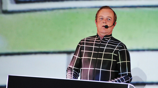 Ralf Hutter onstage Tuesday.