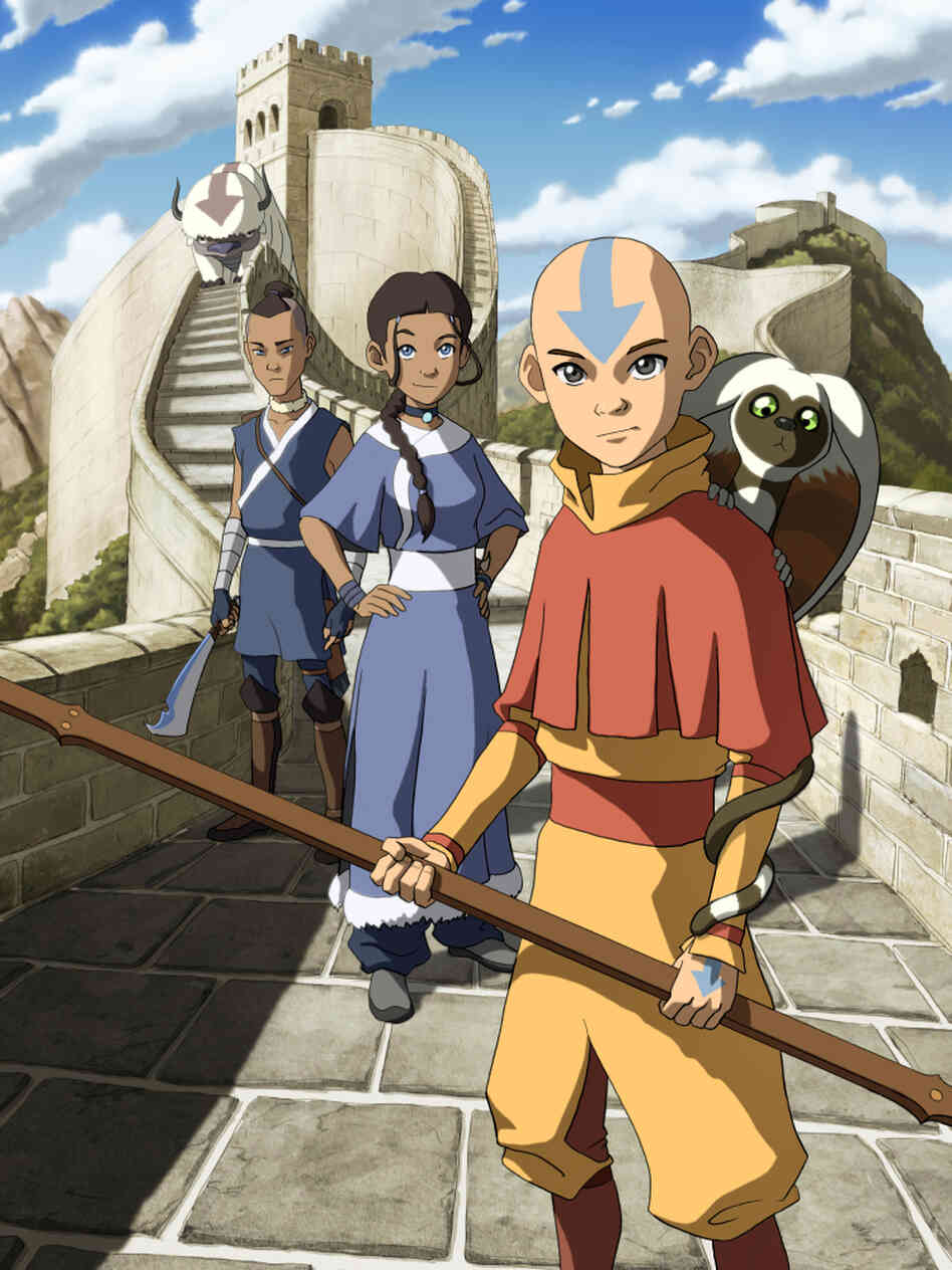 Sokka (from left), Katara and Aang from Avatar: The Last Airbender. Creators Bryan Konietzko and Michael DiMartino have set Korra 70 years after the original series. Sokka (from left), Katara and Aang from Avatar: The Last Airbender. Creators Bryan Konietzko and Michael DiMartino have set Korra 70 years after the original series.