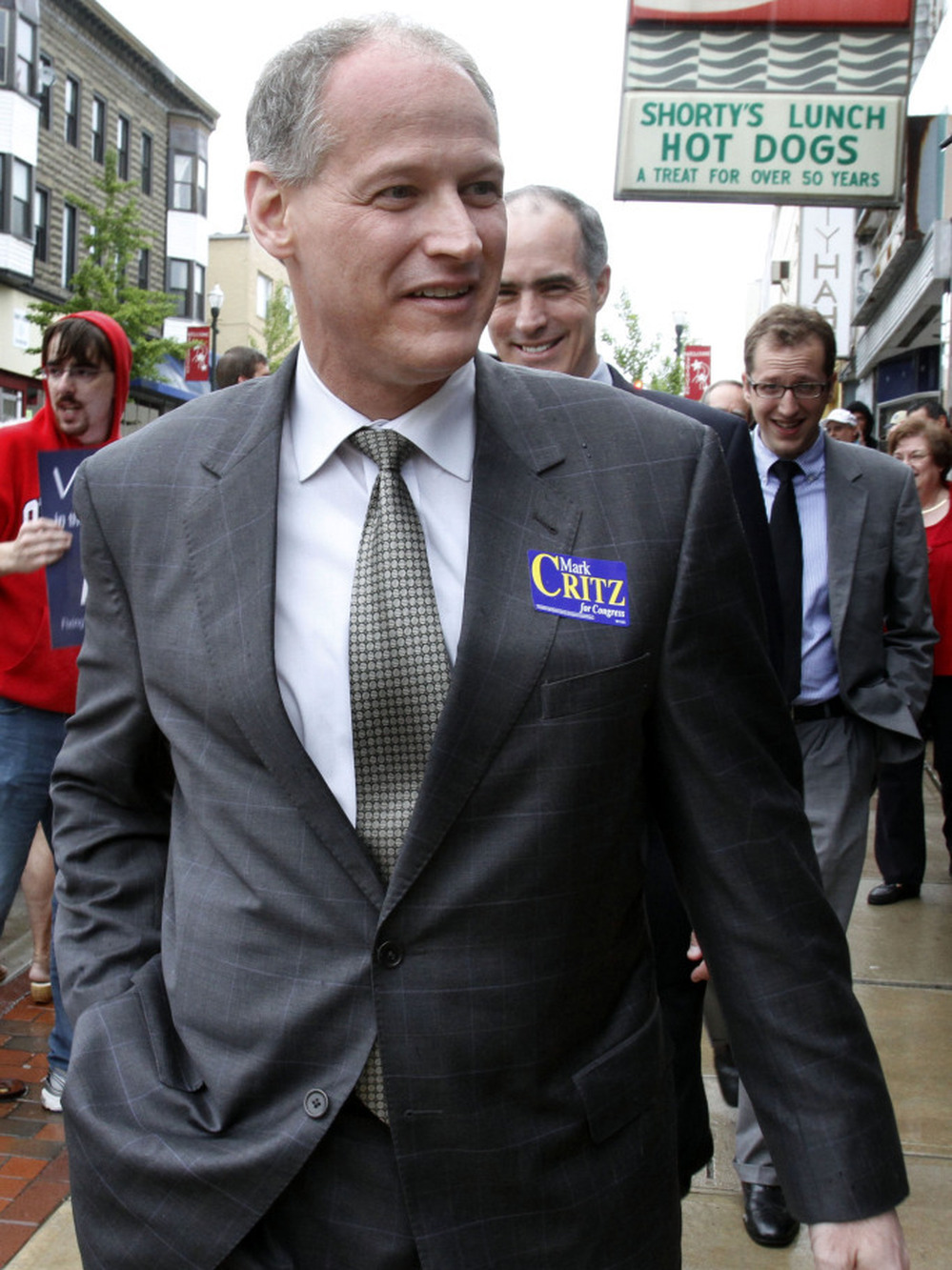 Mark Critz in 2010, while campaigning in Washington, Pa., during a special election to fill the seat vacated after the death of his former boss, Rep. John Murtha.