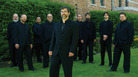 The vocal ensemble Cappella Romana, founded and led by Alexander Lingas (front). The vocal ensemble Cappella Romana, founded and led by Alexander Lingas (front).
