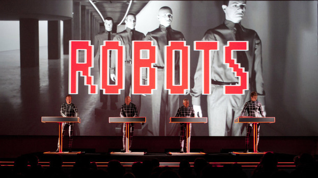 Ralf Hutter (left) and the other members of Kraftwerk in performance at the Museum of Modern Art in New York. 