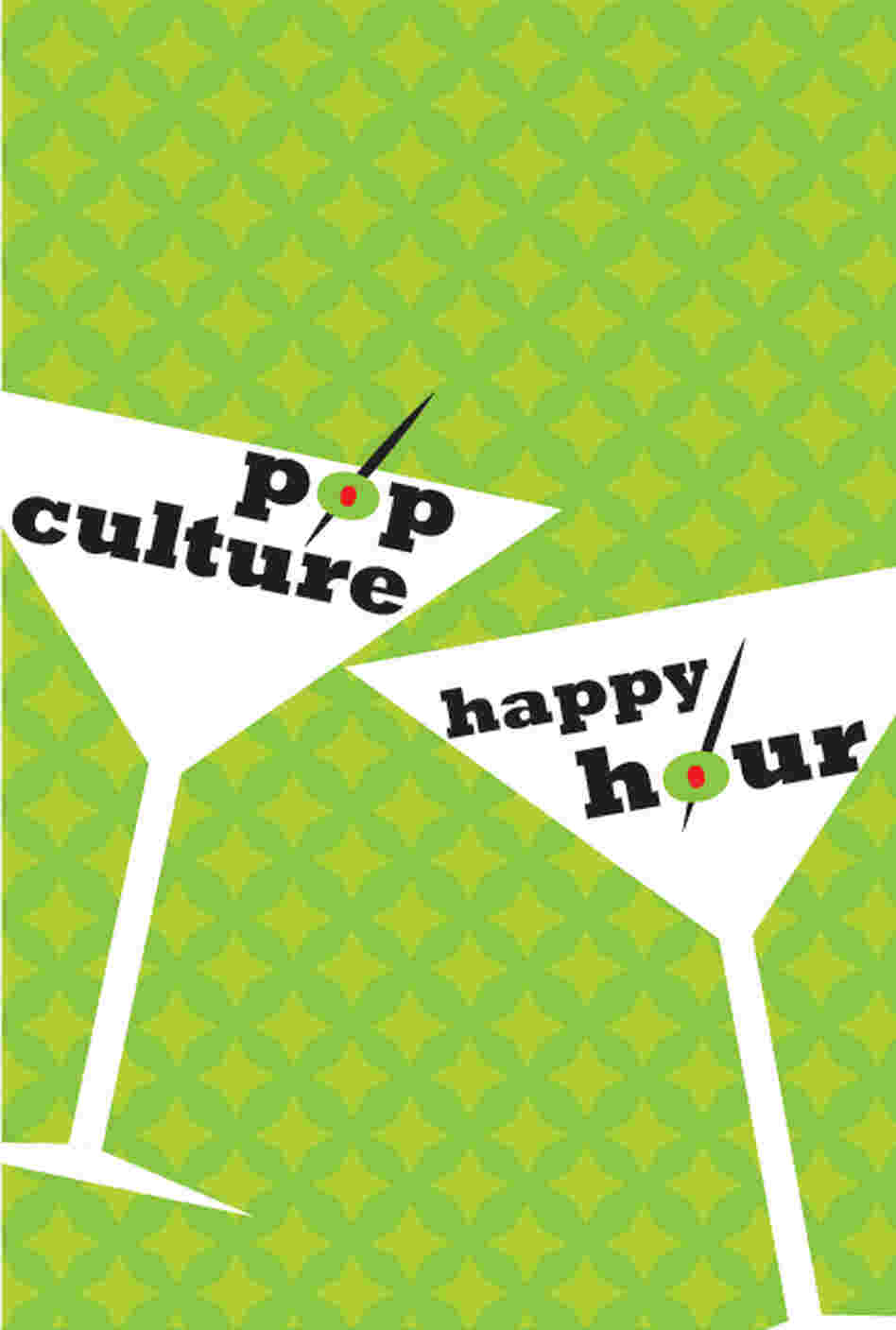 A drawing of two clinking martini glasses. A drawing of two clinking martini glasses.