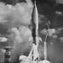 An Atlas missile is launched from Cape Canaveral, Fla., in October 1964. Cape Canaveral has been the site of numerous launch failures as the United States developed missile and rocket technology.