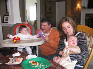 Bob and Susan de Gruchy had been through several failed rounds of in vitro fertilization before meeting the surrogate who would ultimately deliver their twins, Owen and Elle. Bob and Susan de Gruchy had been through several failed rounds of in vitro fertilization before meeting the surrogate who would ultimately deliver their twins, Owen and Elle.