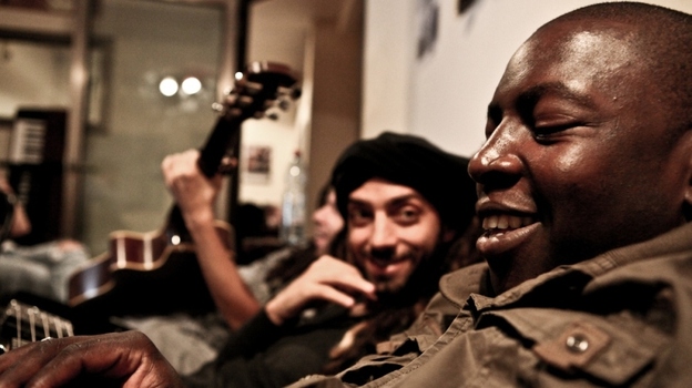 Idan Raichel (left) and Vieux Farka Toure's new collaborative album is  The Tel-Aviv Session.