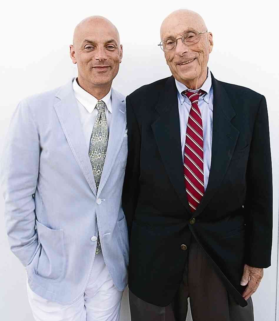 Author Daniel Mendelsohn, left, and his father, Jay, on the Odysseus-inspired cruise.
