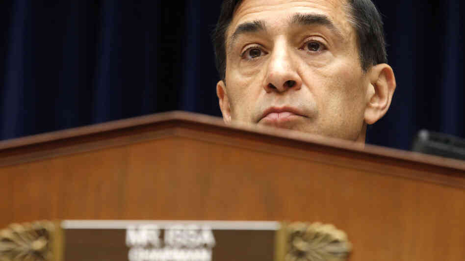 Rep. Darrell Issa, R-Calif., chairman of the House oversight committee, made news recently for going after the Justice Department's botched gun operation, known as Fast and Furious. Here, Issa listens during Attorney General Eric Holder's testimony in February. Rep. Darrell Issa, R-Calif., chairman of the House oversight committee, made news recently for going after the Justice Department's botched gun operation, known as Fast and Furious. Here, Issa listens during Attorney General Eric Holder's testimony in February.