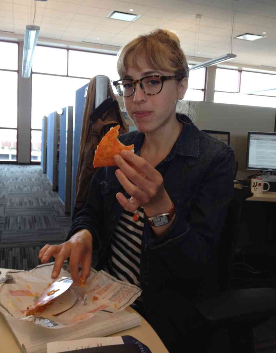 Proof you can eat the Dorito Loco and still look dainty. Proof you can eat the Dorito Loco and still look dainty.