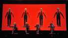 Robots: Ralf Hutter, Henning Schmitz, Fritz Hilpert, and Stefan Pfaffe of the band Kraftwerk perform during the Kraftwerk — Retrospective 1 2 3 4 5 6 7 8 at The Museum of Modern Art on April 10, 2012 in New York City. Robots: Ralf Hutter, Henning Schmitz, Fritz Hilpert, and Stefan Pfaffe of the band Kraftwerk perform during the Kraftwerk — Retrospective 1 2 3 4 5 6 7 8 at The Museum of Modern Art on April 10, 2012 in New York City.