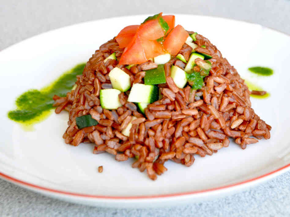 Camargue Red Rice And Basil Oil